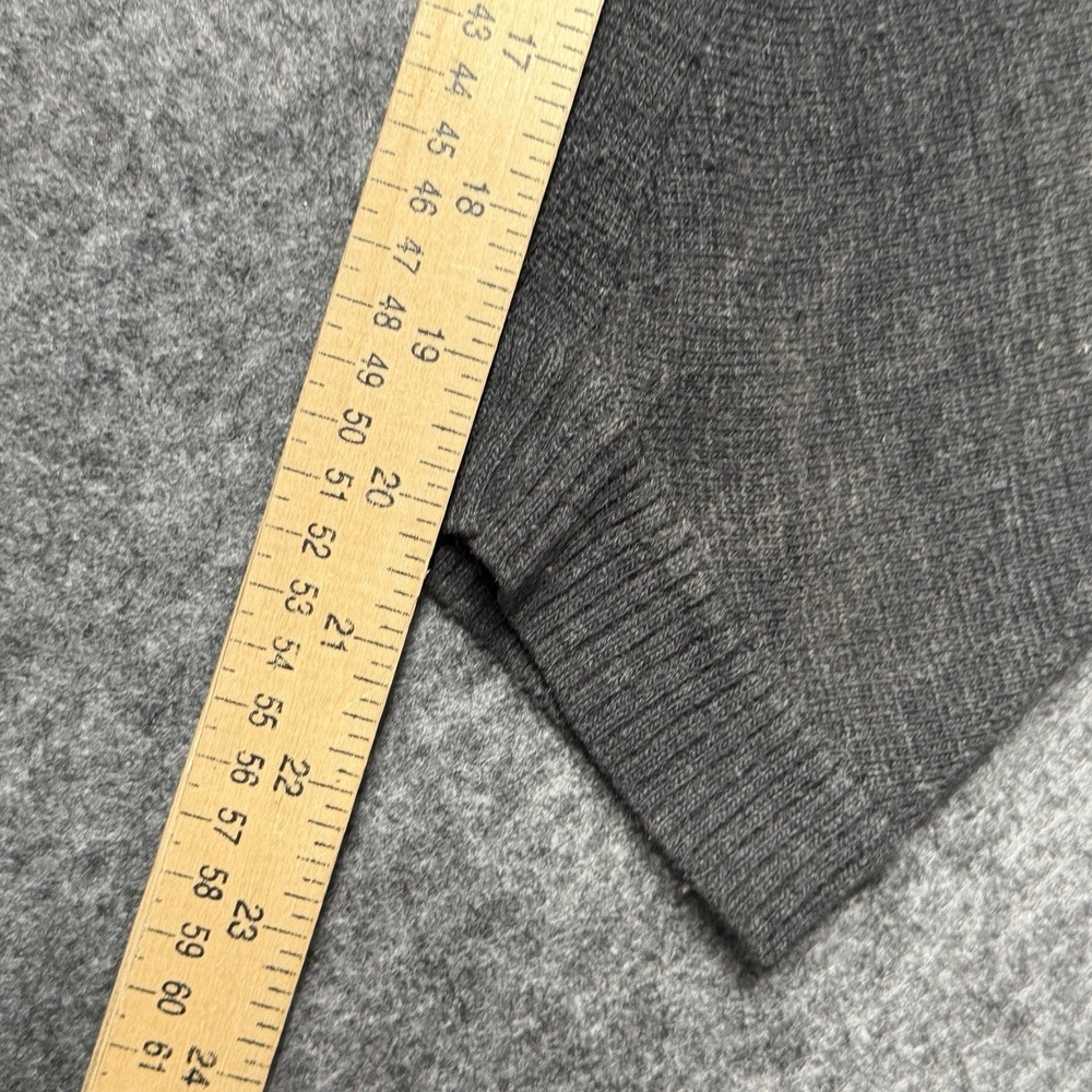 Mecca Sweater Mens XXL Gray Green Crewneck Striped Embroidered Logo Y2K - Picture 8 of 9